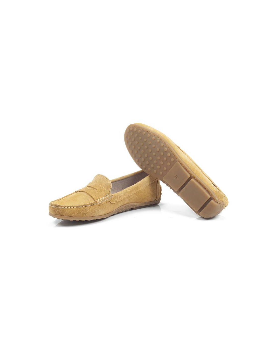 ortiz & reed Mocasines de mujer de ante con antifaz color marrón W-SAVELOR-MIEL Descuento por venta flash