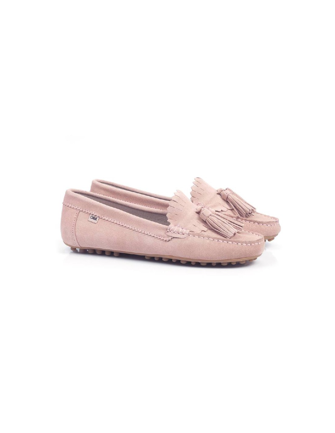 ortiz & reed Mocasines de mujer de ante con borlas color rosa W-SICASA-ROSA Devoluciones gratuitas