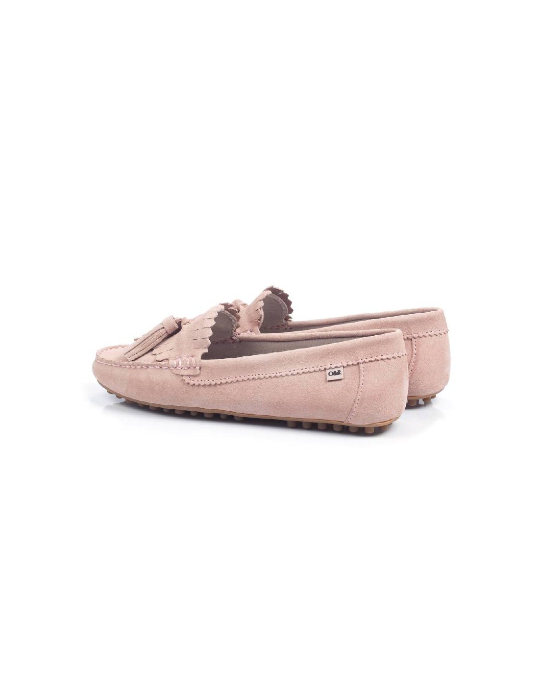 ortiz & reed Mocasines de mujer de ante con borlas color rosa W-SICASA-ROSA Devoluciones gratuitas