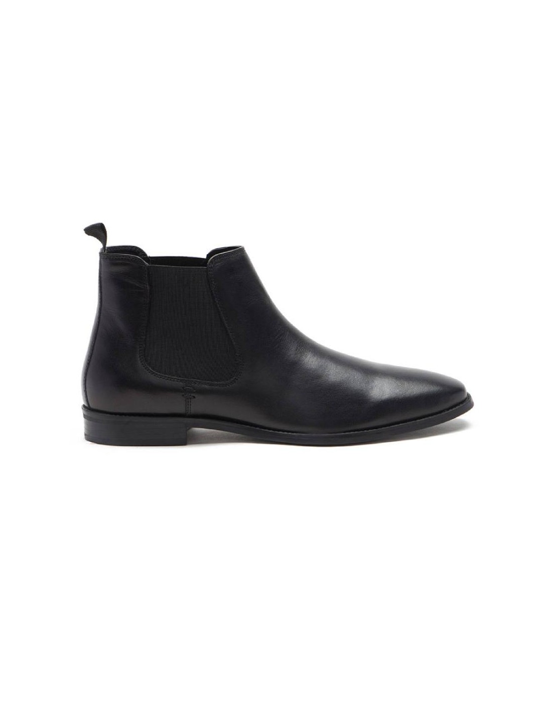 ortiz & reed Botínes Chelsea de piel con elástico lateral color marrón TALOR-BLACK Tienda