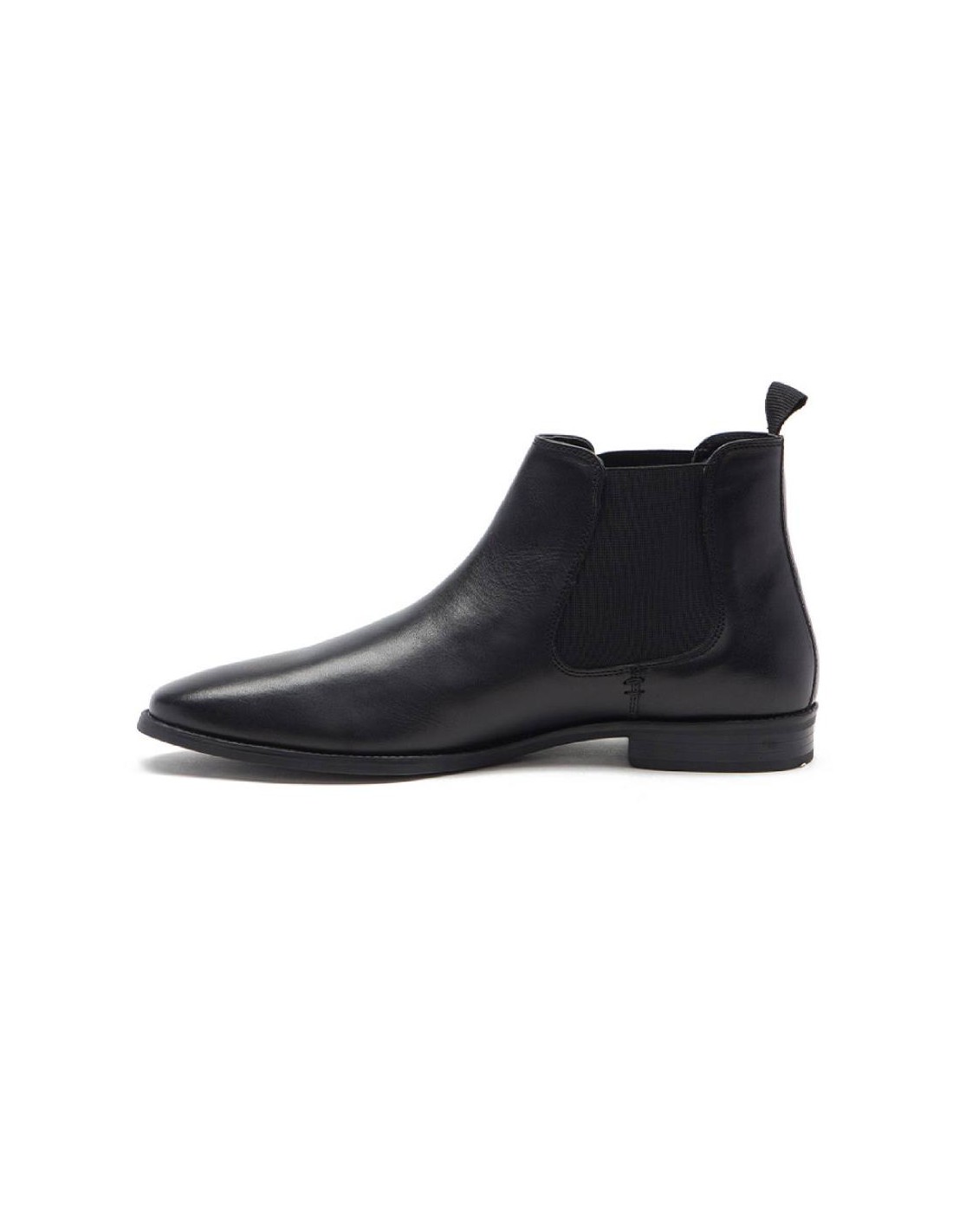 ortiz & reed Botínes Chelsea de piel con elástico lateral color marrón TALOR-BLACK Tienda