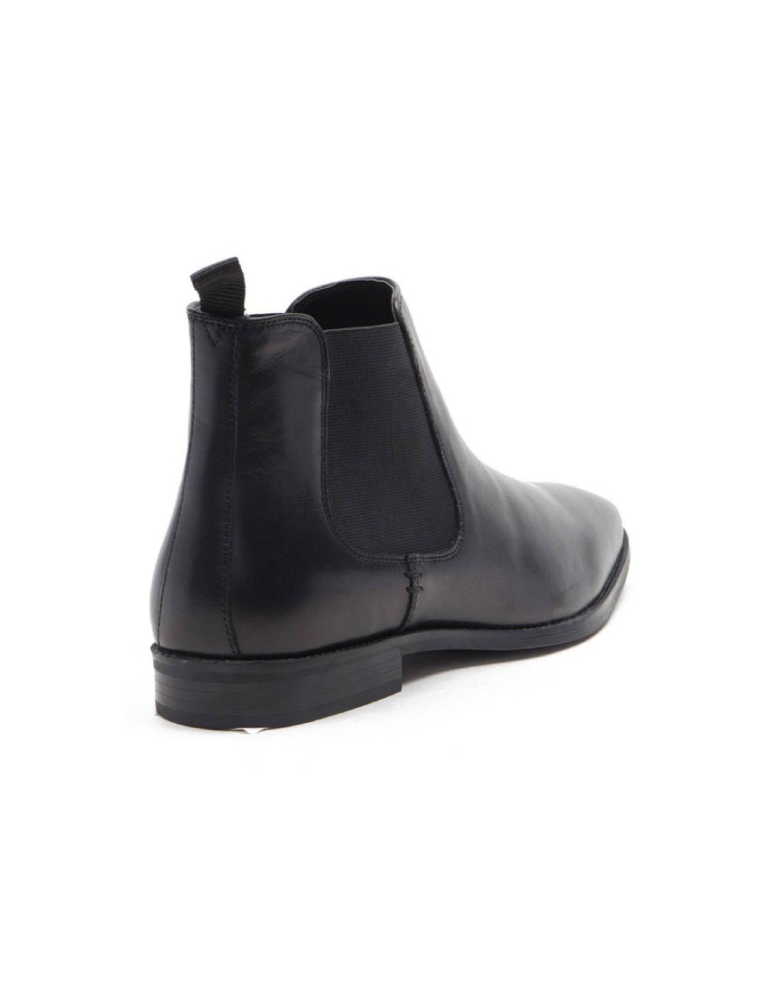 ortiz & reed Botínes Chelsea de piel con elástico lateral color marrón TALOR-BLACK Tienda