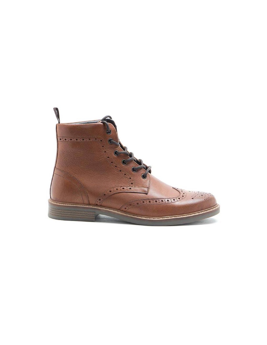 ortiz & reed Botínes Chelsea de piel con elástico lateral color marrón TROKOR-BROWN Mejor oferta