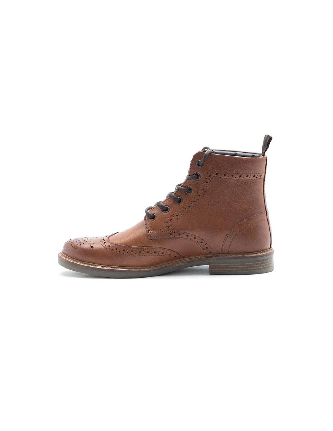 ortiz & reed Botínes Chelsea de piel con elástico lateral color marrón TROKOR-BROWN Mejor oferta