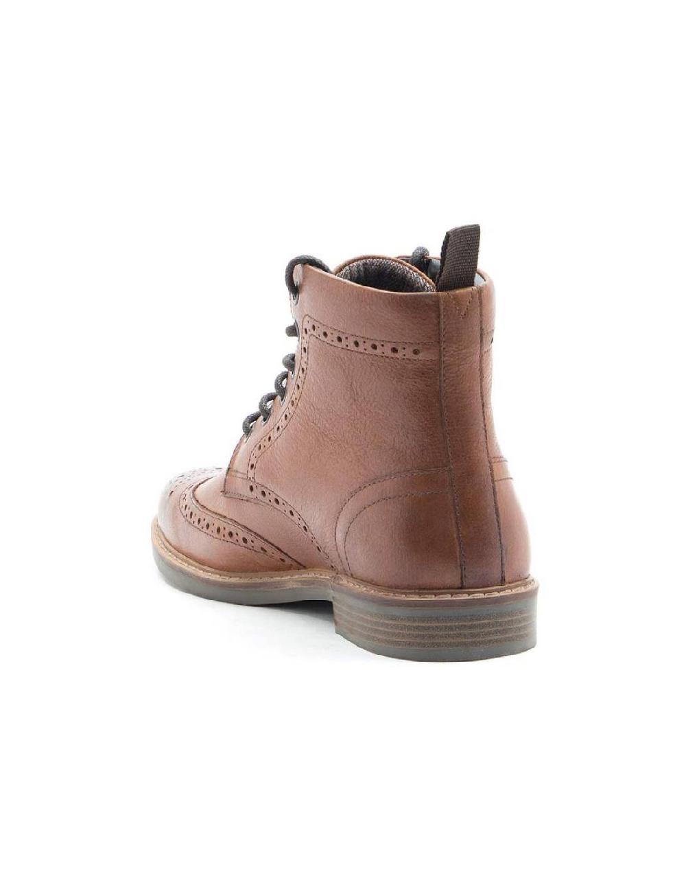 ortiz & reed Botínes Chelsea de piel con elástico lateral color marrón TROKOR-BROWN Mejor oferta