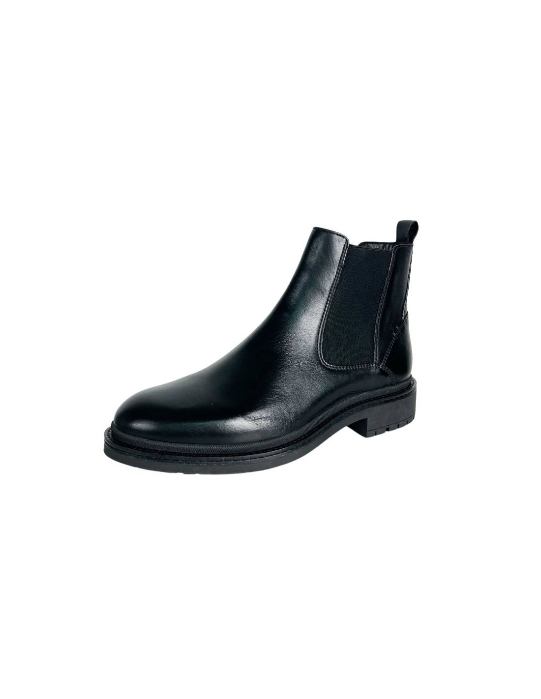 ortiz & reed Botínes Chelsea de piel con elástico lateral color negro PACIFOR-BLACK Envío gratis
