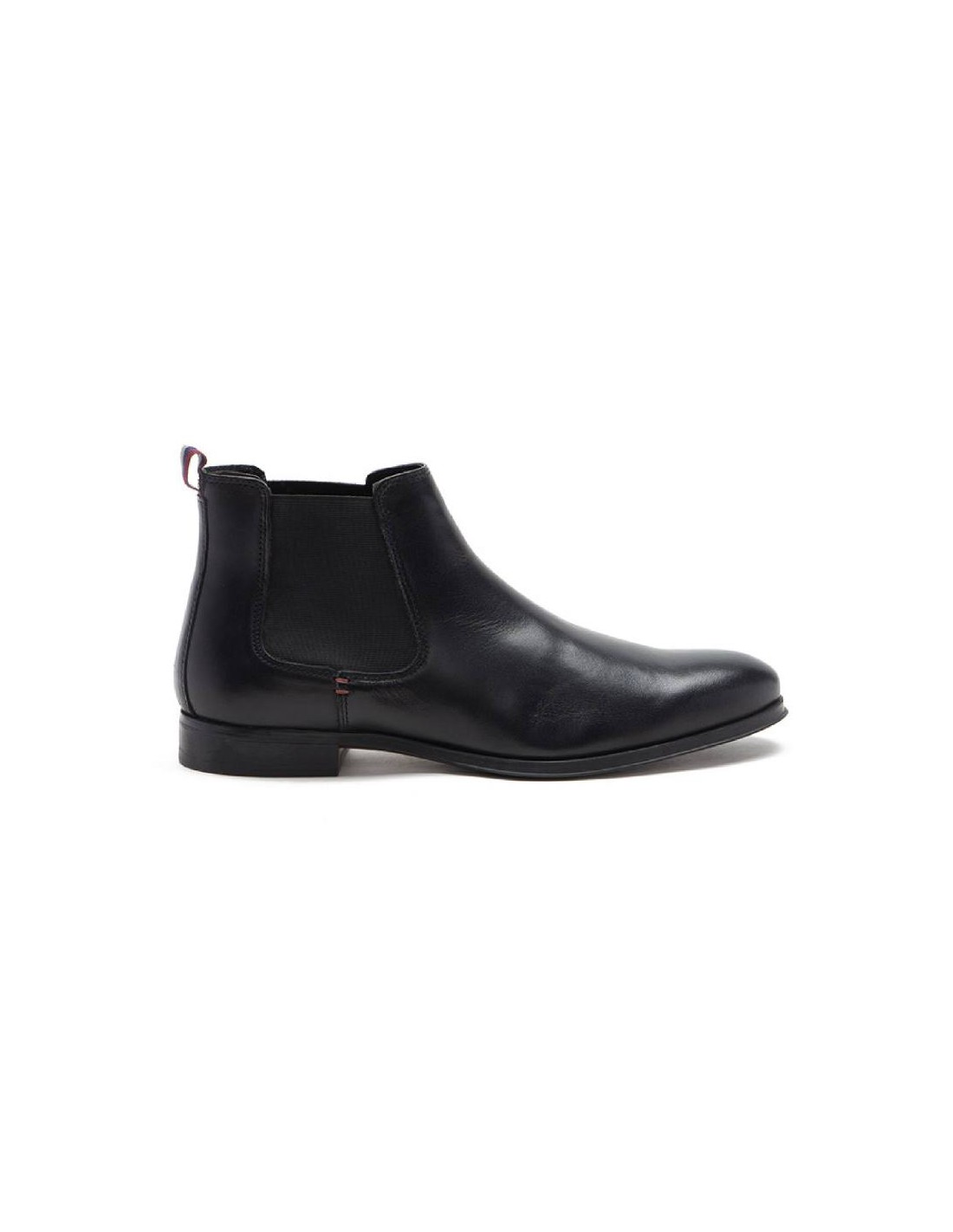 ortiz & reed Botínes Chelsea de piel con elástico lateral color negro TROKOR-BLACK Envío gratis