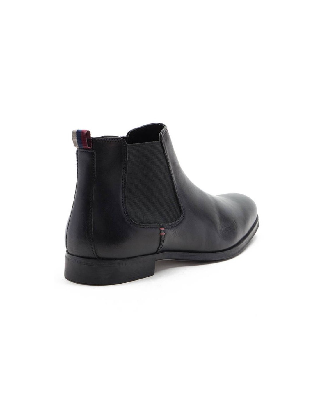 ortiz & reed Botínes Chelsea de piel con elástico lateral color negro TROKOR-BLACK Envío gratis