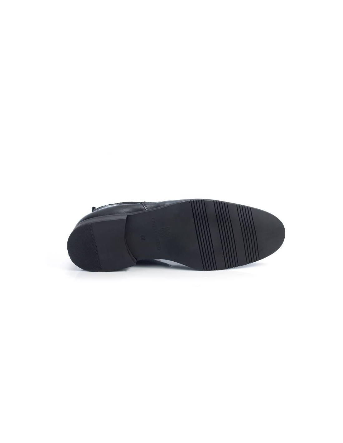 ortiz & reed Botínes Chelsea de piel deslavado color negro VENILA-NEGRO Precio de fábrica