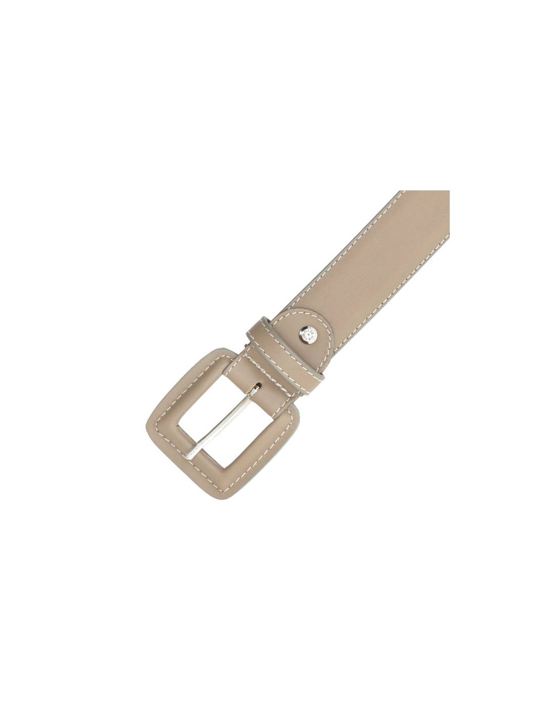 ortiz & reed Cinturón de mujer de piel con hebilla forrada color beige WB-COKEN-TAUPE Grandes descuentos