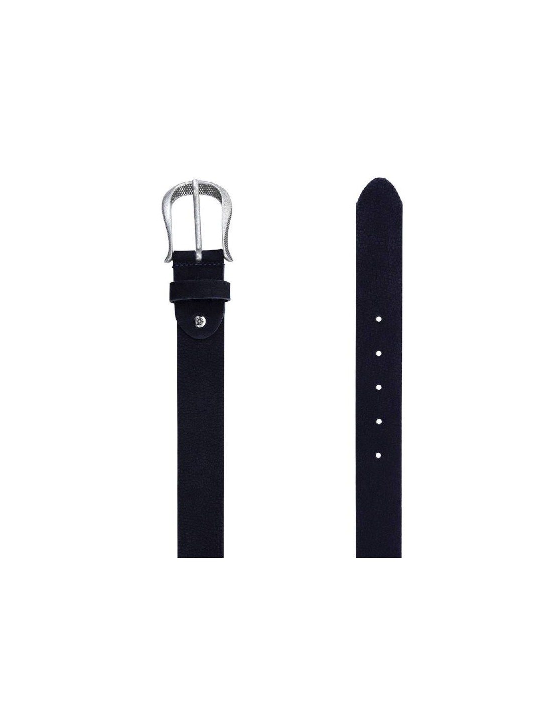 ortiz & reed Cinturón de mujer de piel con pasador de piel color azul WB-NORSE-NAVY Tienda de fábrica