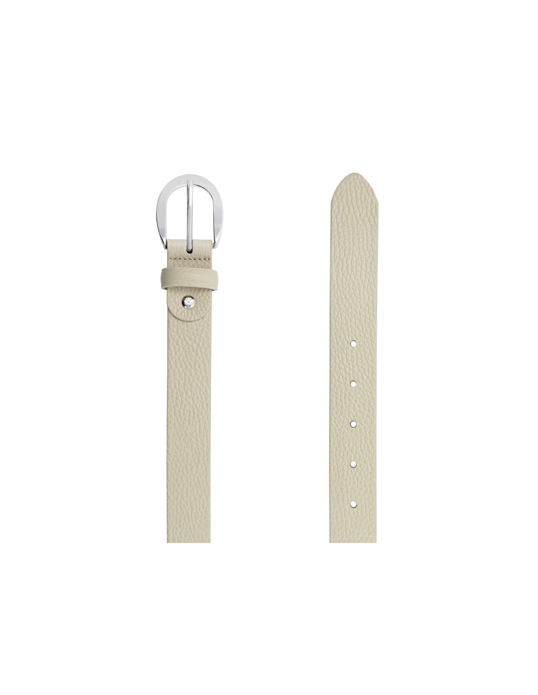 ortiz & reed Cinturón de mujer de piel con pasador de piel color beige WB-NAPP-BEIGE Ahorra y exporta