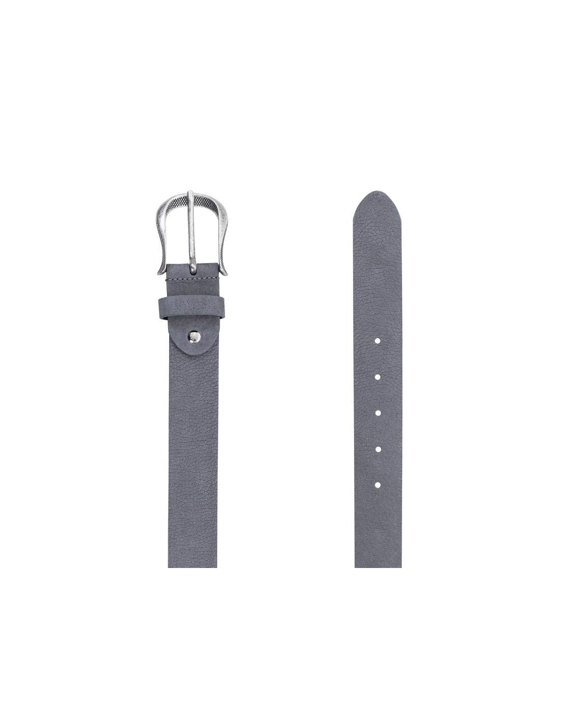 ortiz & reed Cinturón de mujer de piel con pasador de piel color gris WB-NORSE-GREY Precios de Black Friday