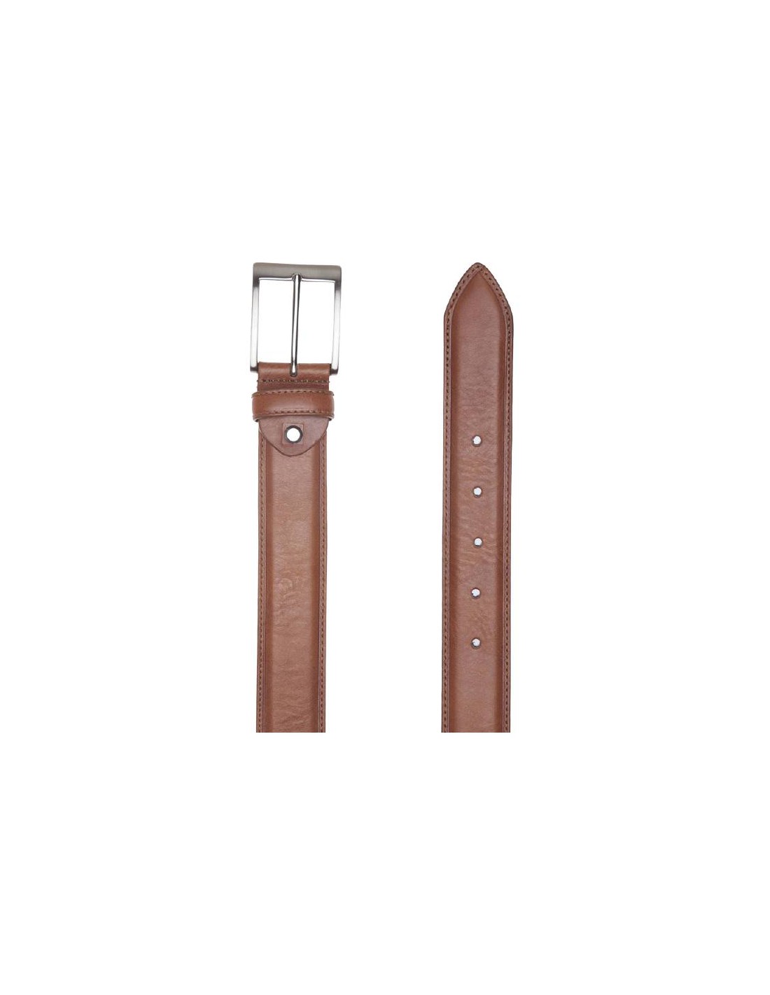 ortiz & reed Cinturón de piel acabado a mano color marrón B-GRETEL-COGNAC Oferta exclusiva