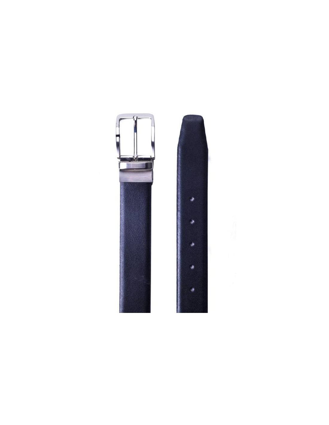 ortiz & reed Cinturón de piel reversible color cuero B-MINIREV35-NEGRO-CUERO Descuento por venta flash