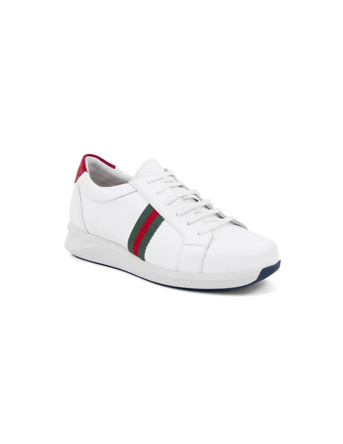 ortiz & reed Deportivo de mujer de piel con elástico lateral color blanco W-NUTE-BLANCO Ofertas de temporada