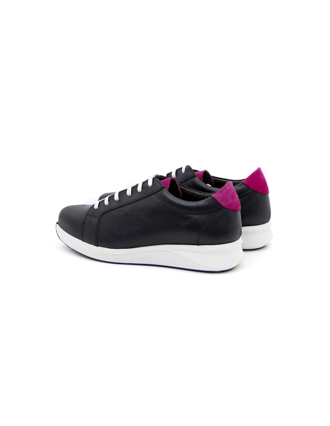 ortiz & reed Deportivo de mujer de piel liso color negro W-LOREED-NEGRO Rebajas de fin de temporada
