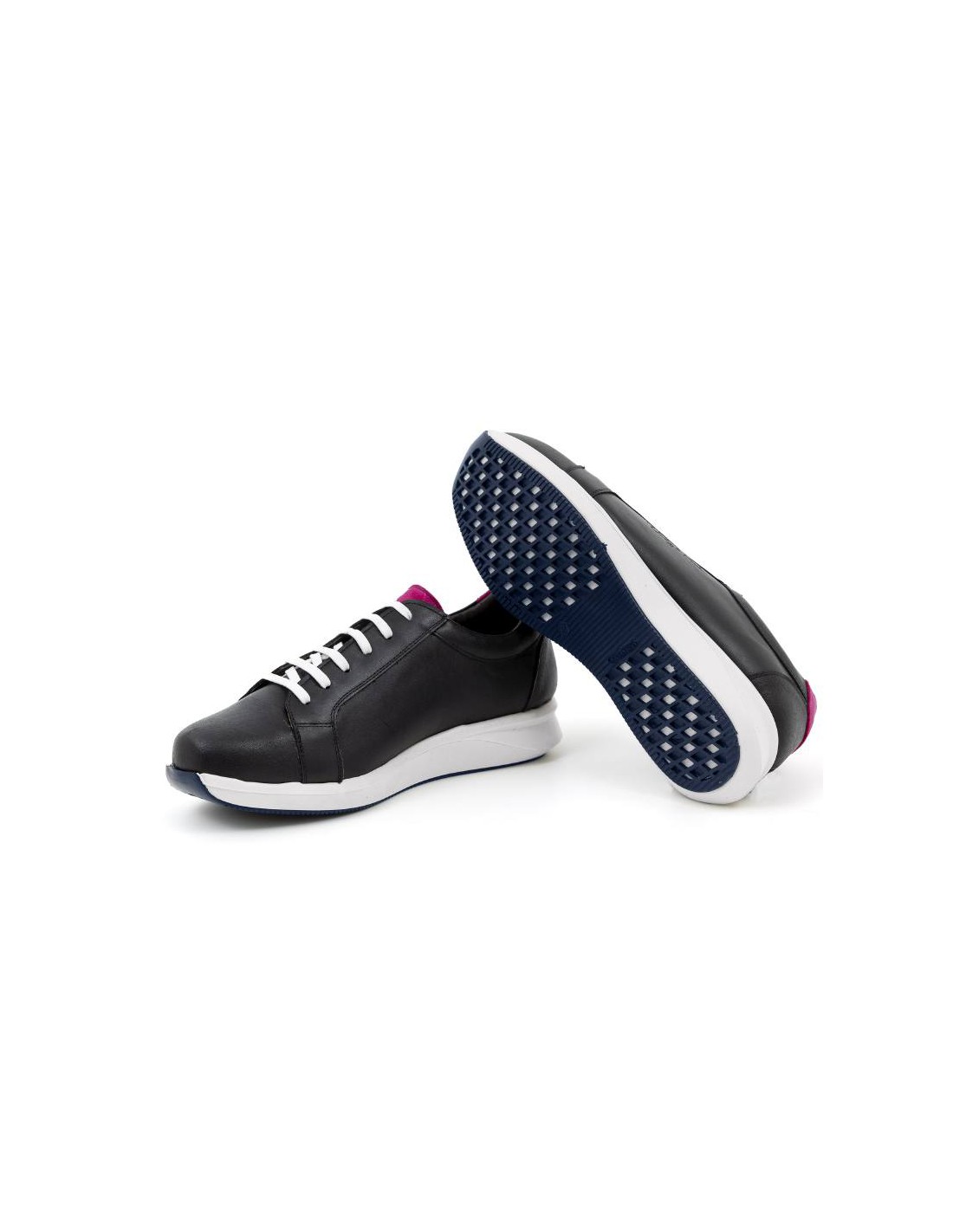 ortiz & reed Deportivo de mujer de piel liso color negro W-LOREED-NEGRO Rebajas de fin de temporada
