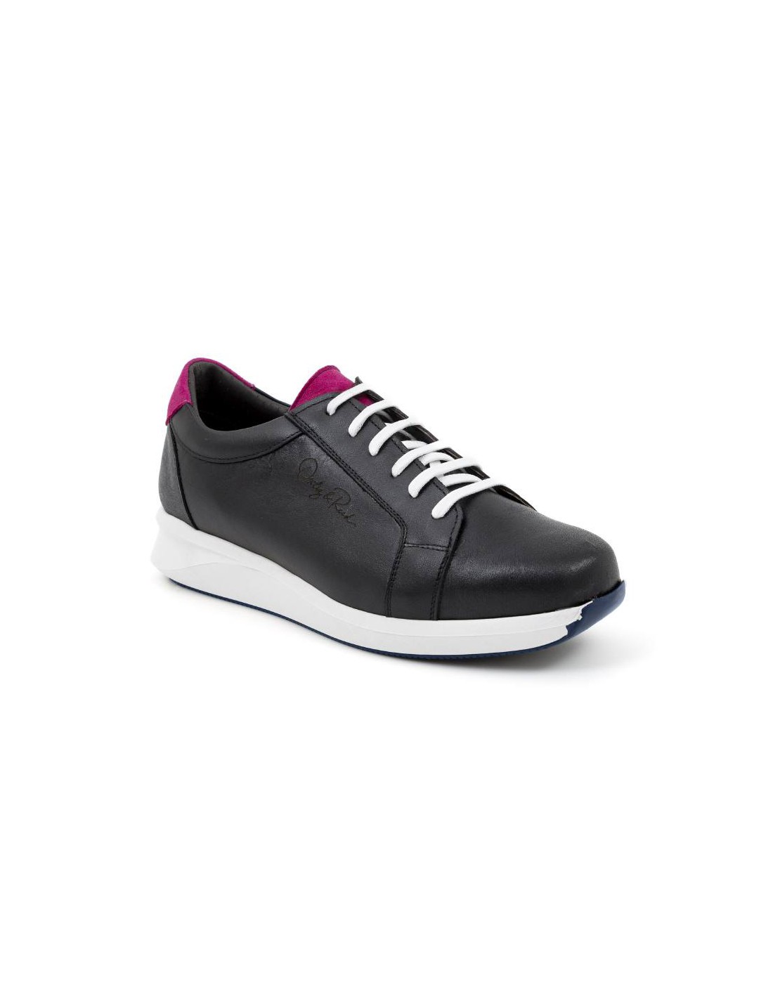 ortiz & reed Deportivo de mujer de piel liso color negro W-LOREED-NEGRO Rebajas de fin de temporada