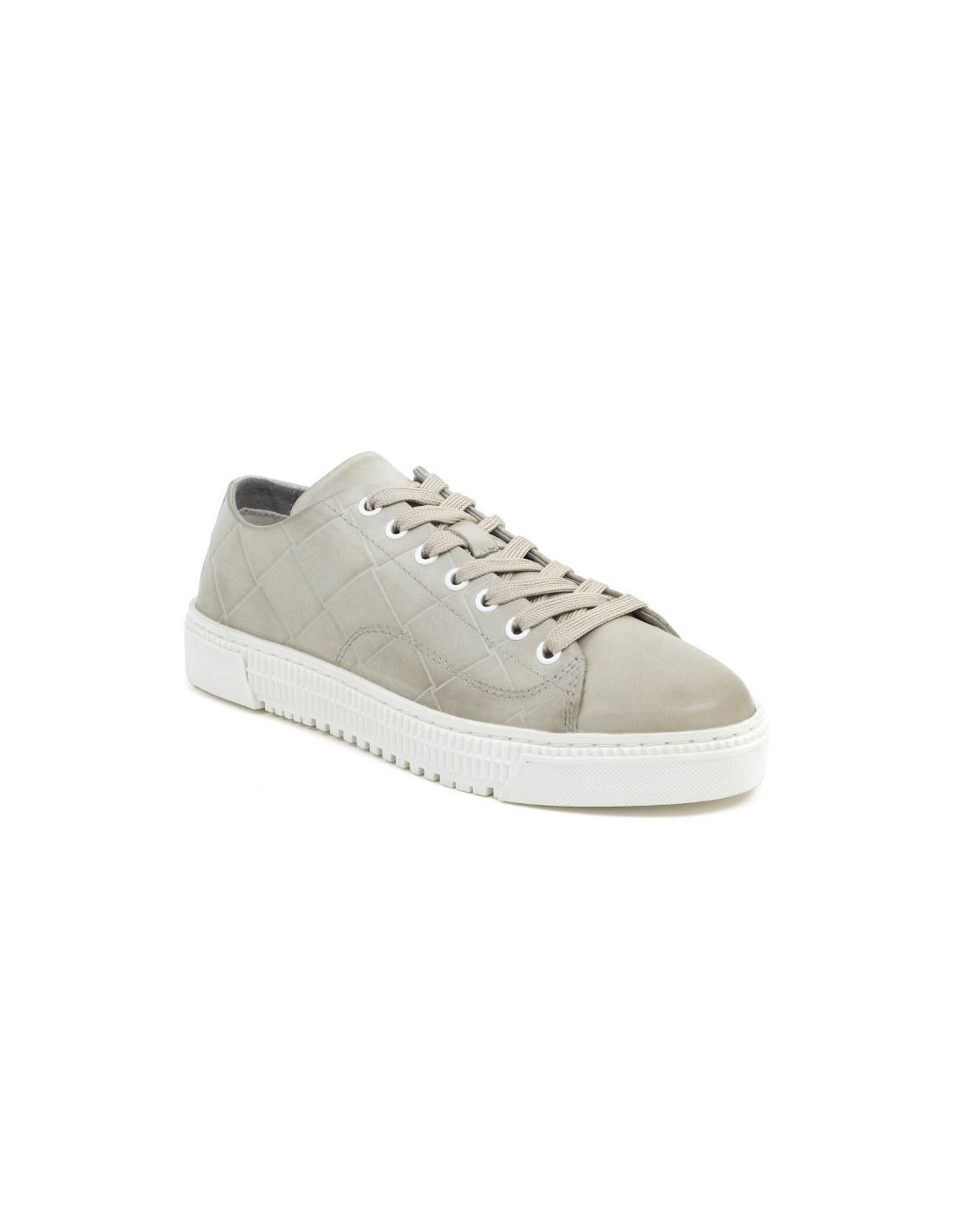 ortiz & reed Deportivo de piel patrón grabado color cuero W-NEO-TAN Devoluciones gratuitas