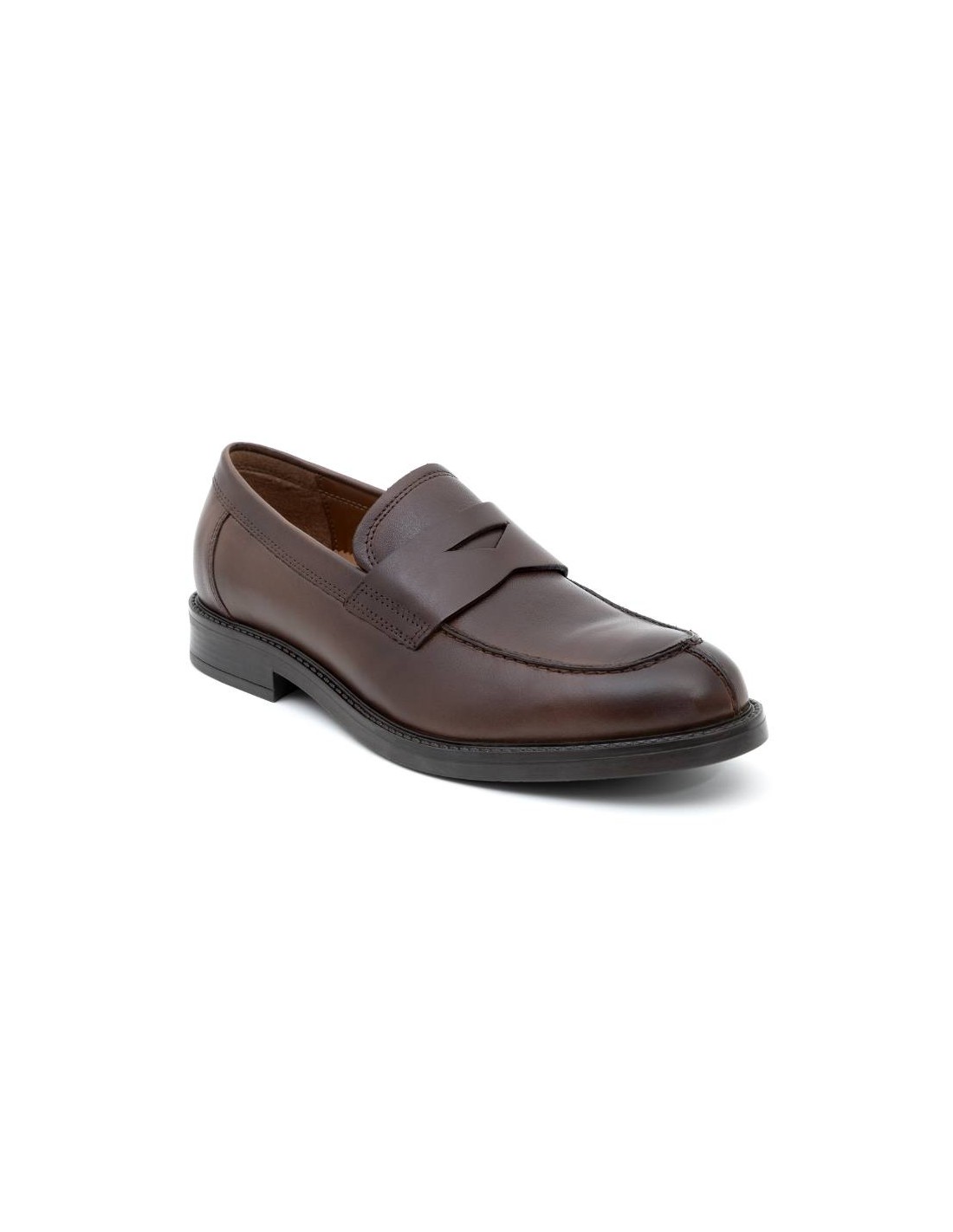 ortiz & reed Mocasín de piel con antifaz color marrón PADOR-BROWN Outlet