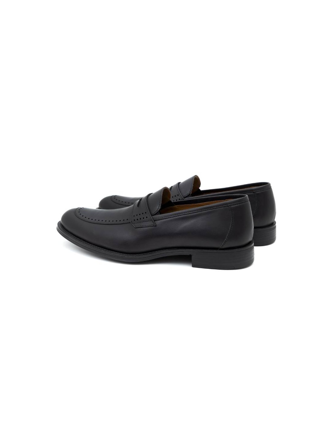 ortiz & reed Mocasín de piel con antifaz color negro BEFELI-NEGRO Rebajas