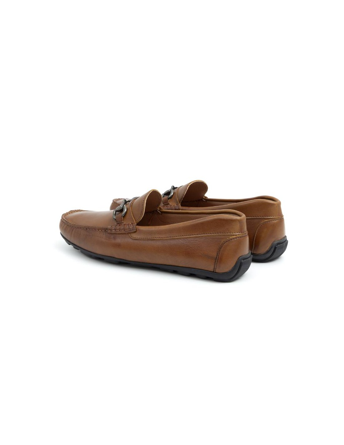 ortiz & reed Mocasín de piel con hebilla color cuero BELILLA-CUERO Envío gratis