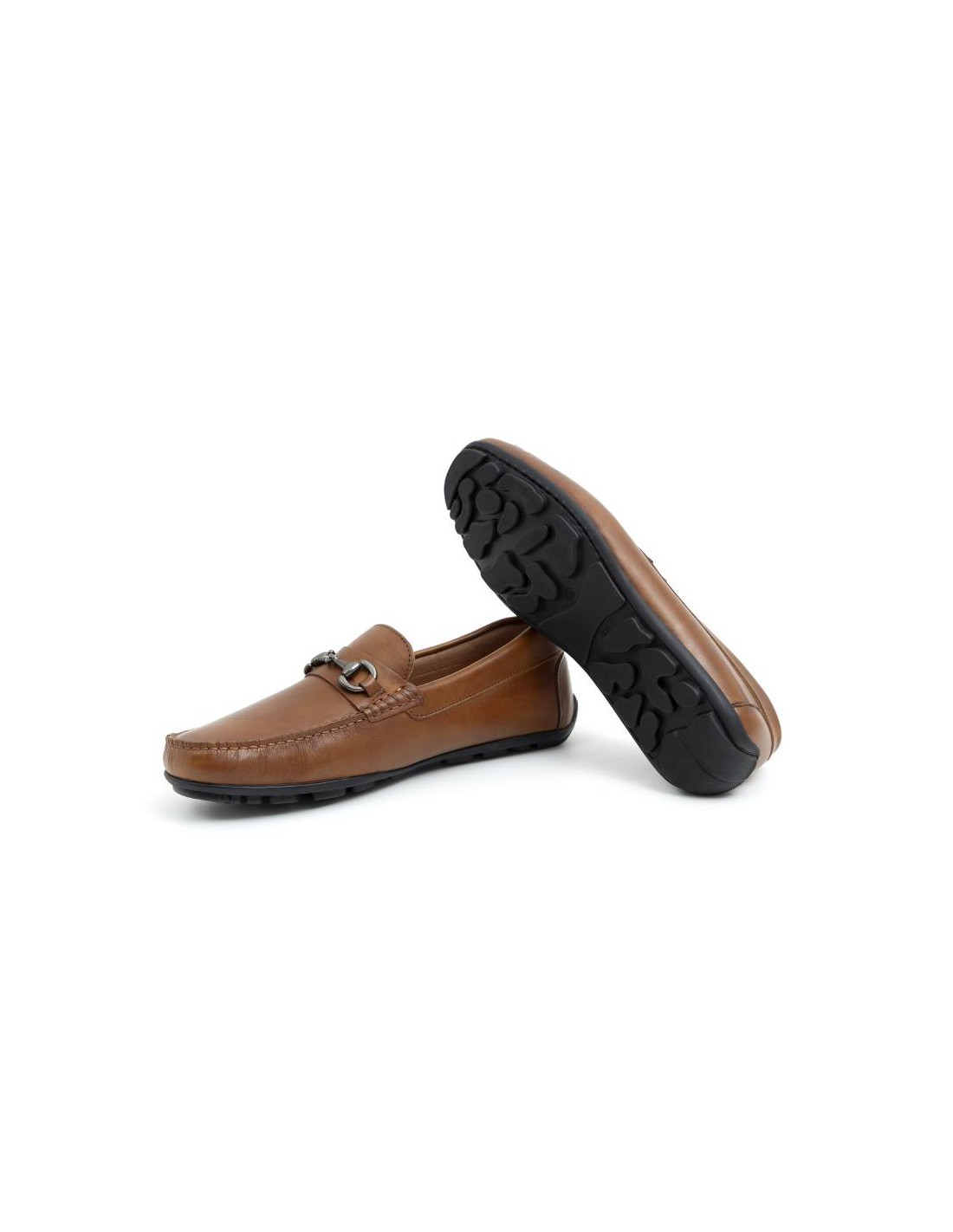 ortiz & reed Mocasín de piel con hebilla color cuero BELILLA-CUERO Envío gratis