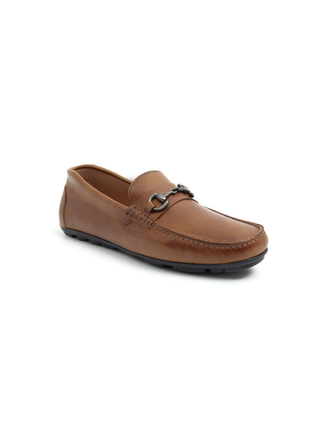 ortiz & reed Mocasín de piel con hebilla color cuero BELILLA-CUERO Envío gratis