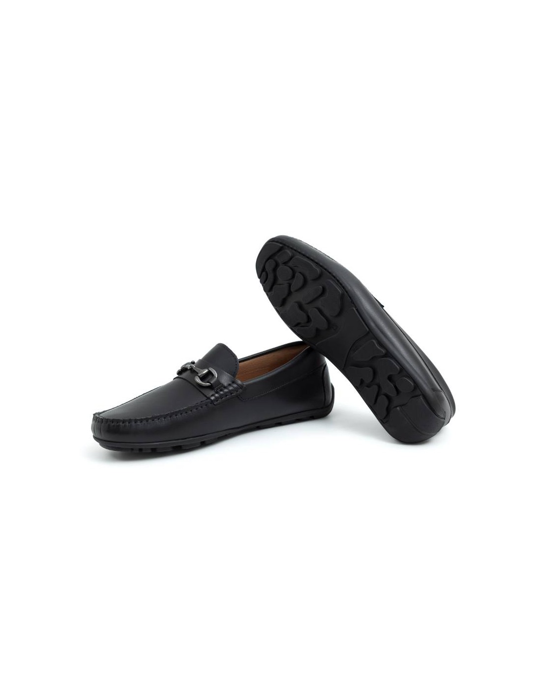 ortiz & reed Mocasín de piel con hebilla color negro BELILLA-NEGRO Últimos 3 días