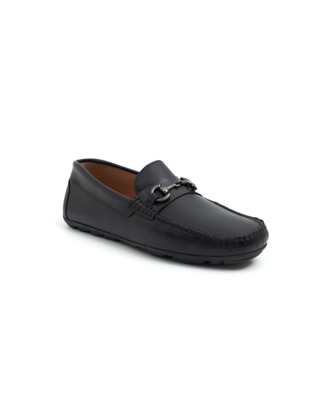 ortiz & reed Mocasín de piel con hebilla color negro BELILLA-NEGRO Últimos 3 días