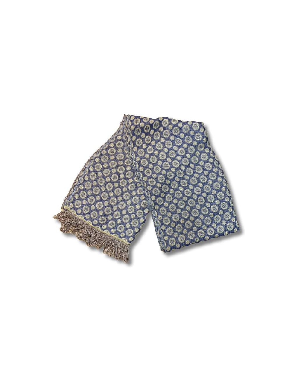 ortiz & reed Foulard para mujer estampado grabados color azul BUF-1422-NAVY Último día