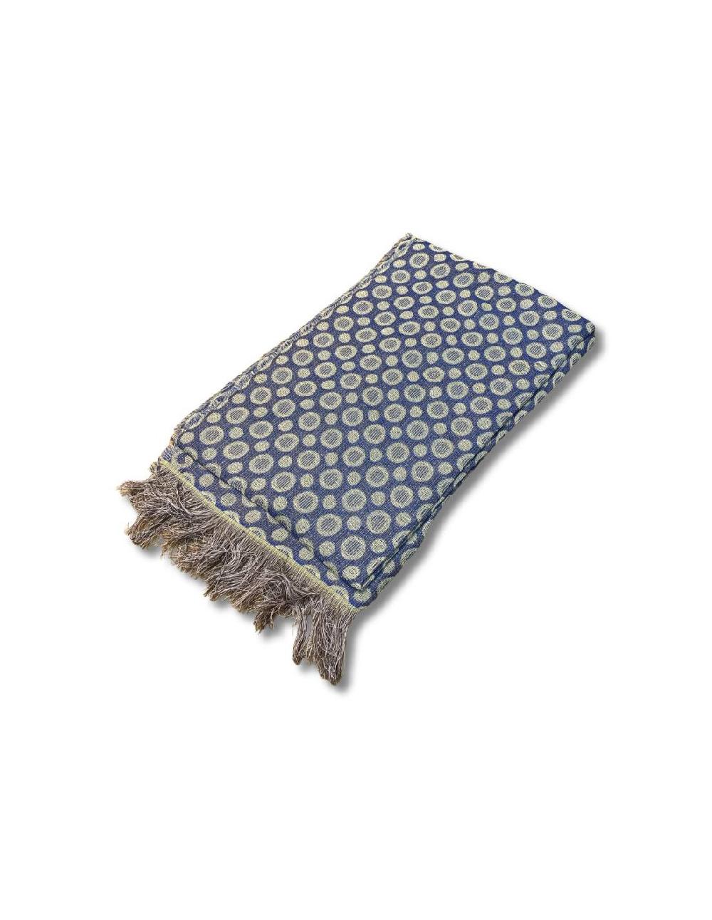 ortiz & reed Foulard para mujer estampado grabados color azul BUF-1422-NAVY Último día