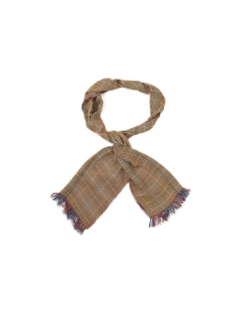 ortiz & reed Foulard para mujer liso con flecos color marrón NIC-1543-BROWN Promoción trimestral