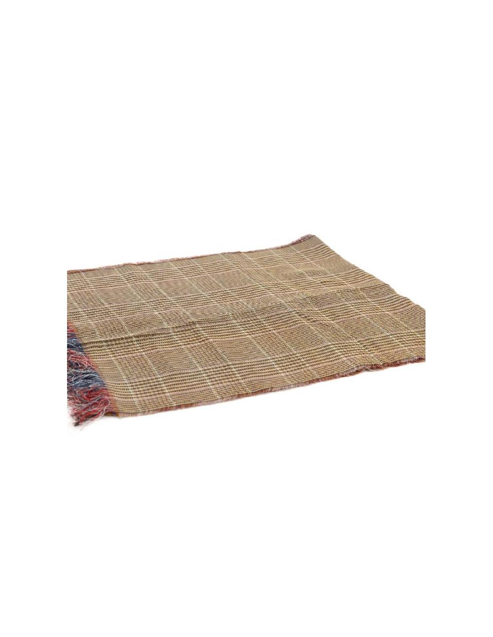 ortiz & reed Foulard para mujer liso con flecos color marrón NIC-1543-BROWN Promoción trimestral