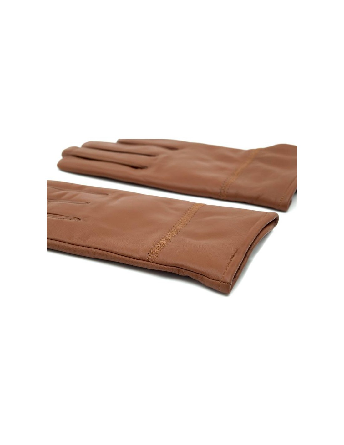 ortiz & reed Guantes de piel acabado a mano color marrón GLO-PALMIRA-LIGHTBROWN Liquidación