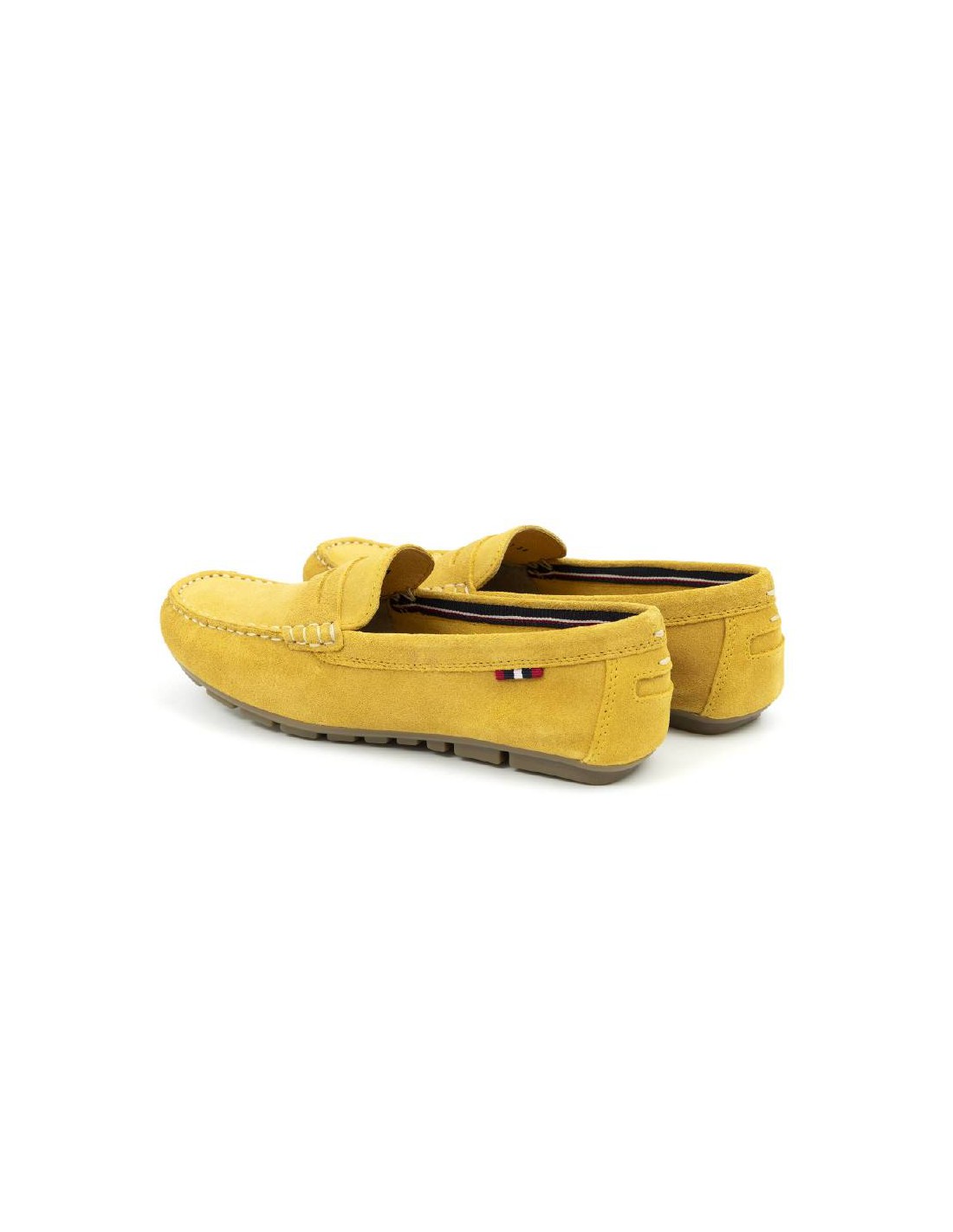 ortiz & reed Mocasines de mujer de ante con antifaz color amarillo W-SELLY-YELLOW Envío internacional gratuito