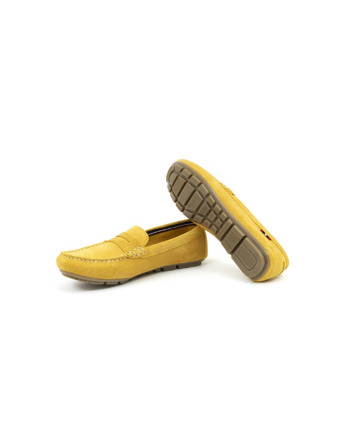 ortiz & reed Mocasines de mujer de ante con antifaz color amarillo W-SELLY-YELLOW Envío internacional gratuito