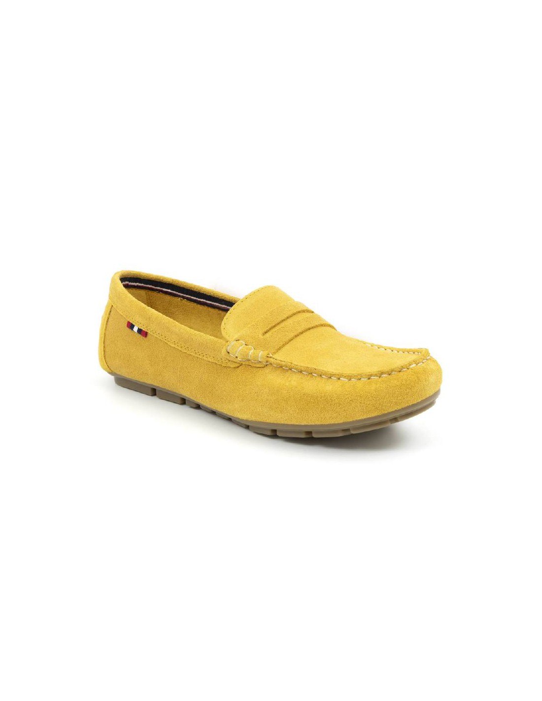 ortiz & reed Mocasines de mujer de ante con antifaz color amarillo W-SELLY-YELLOW Envío internacional gratuito