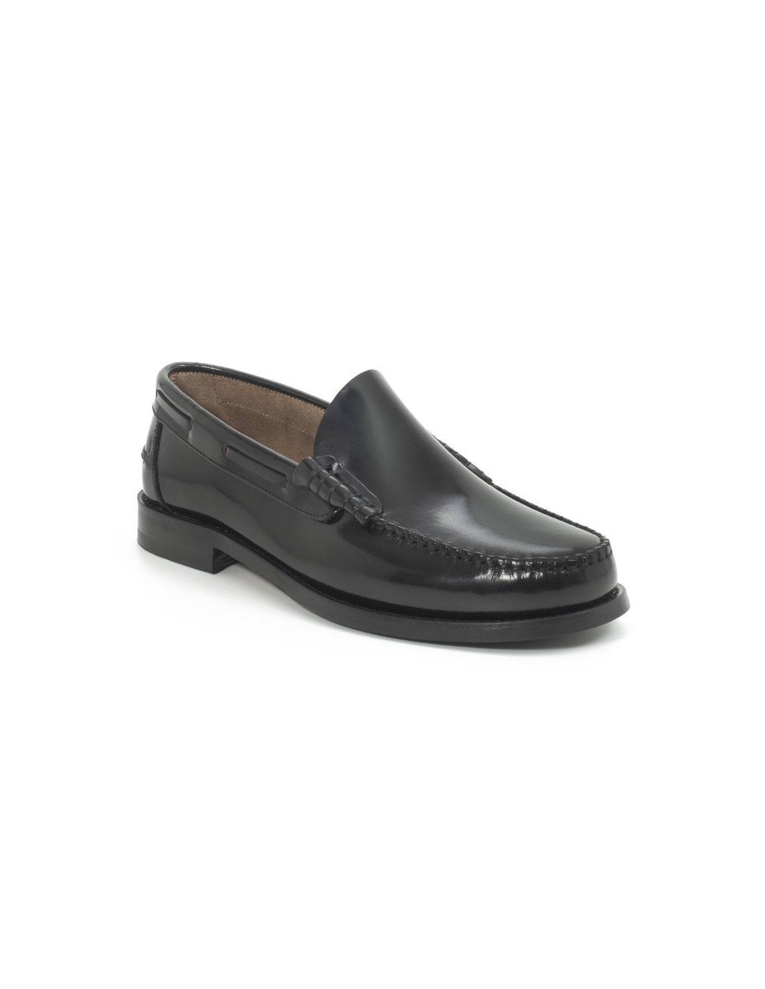 ortiz & reed Castellanos de piel con costura color negro PULEO-NEGRO Grandes ahorros