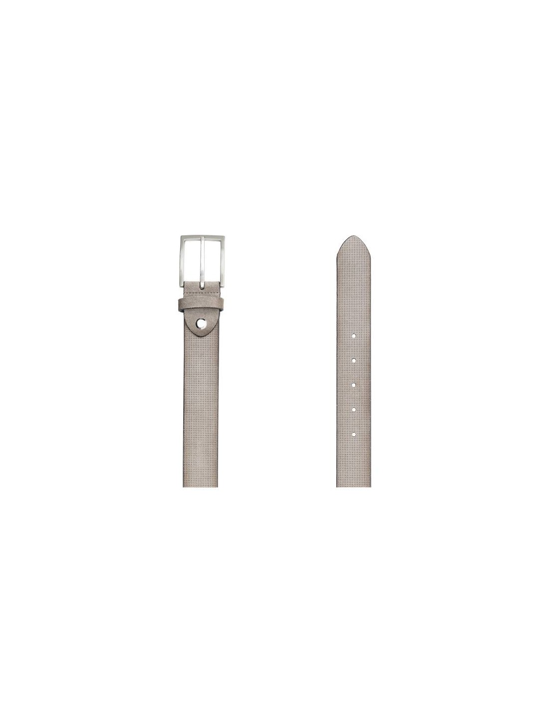 ortiz & reed Cinturón de ante construcción alomada color beige B-SORT-BEIGE Rebajas