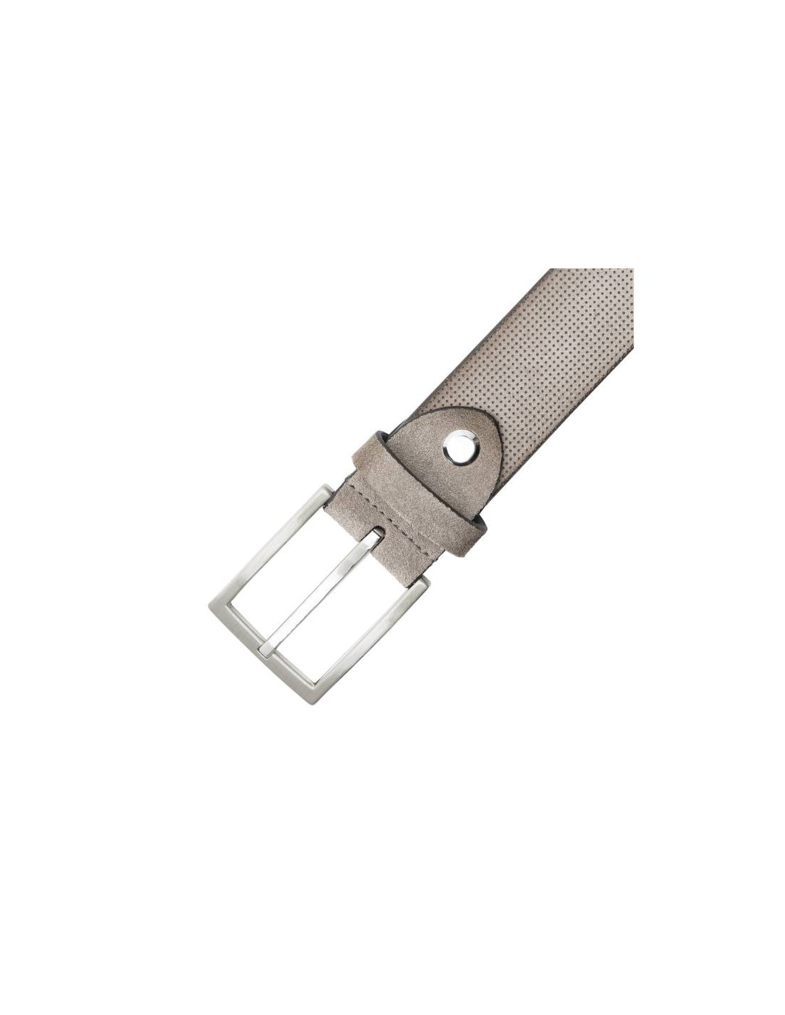 ortiz & reed Cinturón de ante construcción alomada color beige B-SORT-BEIGE Rebajas