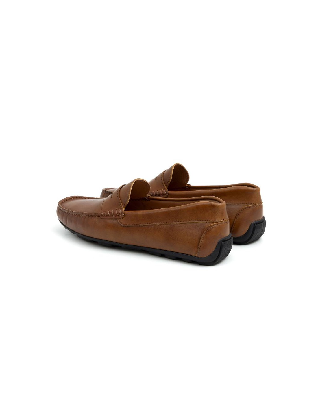 ortiz & reed Mocasín de piel con antifaz color cuero BHOME-CUERO Rebajas online