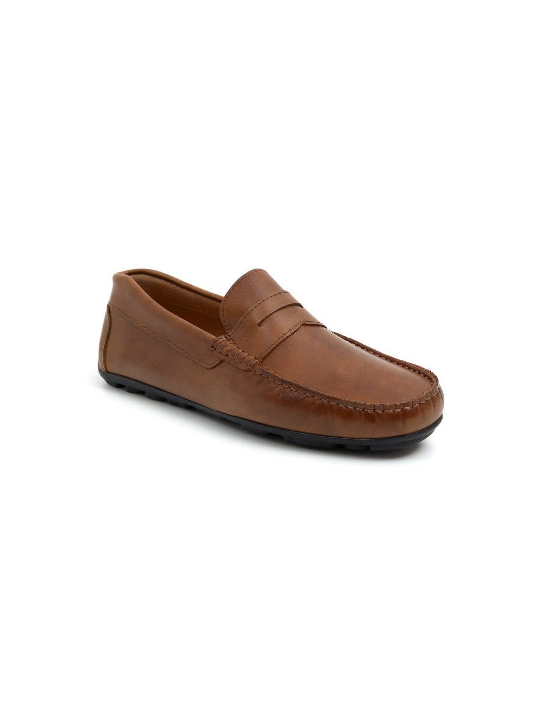 ortiz & reed Mocasín de piel con antifaz color cuero BHOME-CUERO Rebajas online