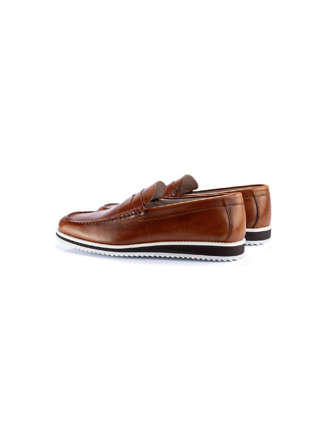 ortiz & reed Mocasín de piel con antifaz color cuero DAMEGA-CUERO Rebajas top