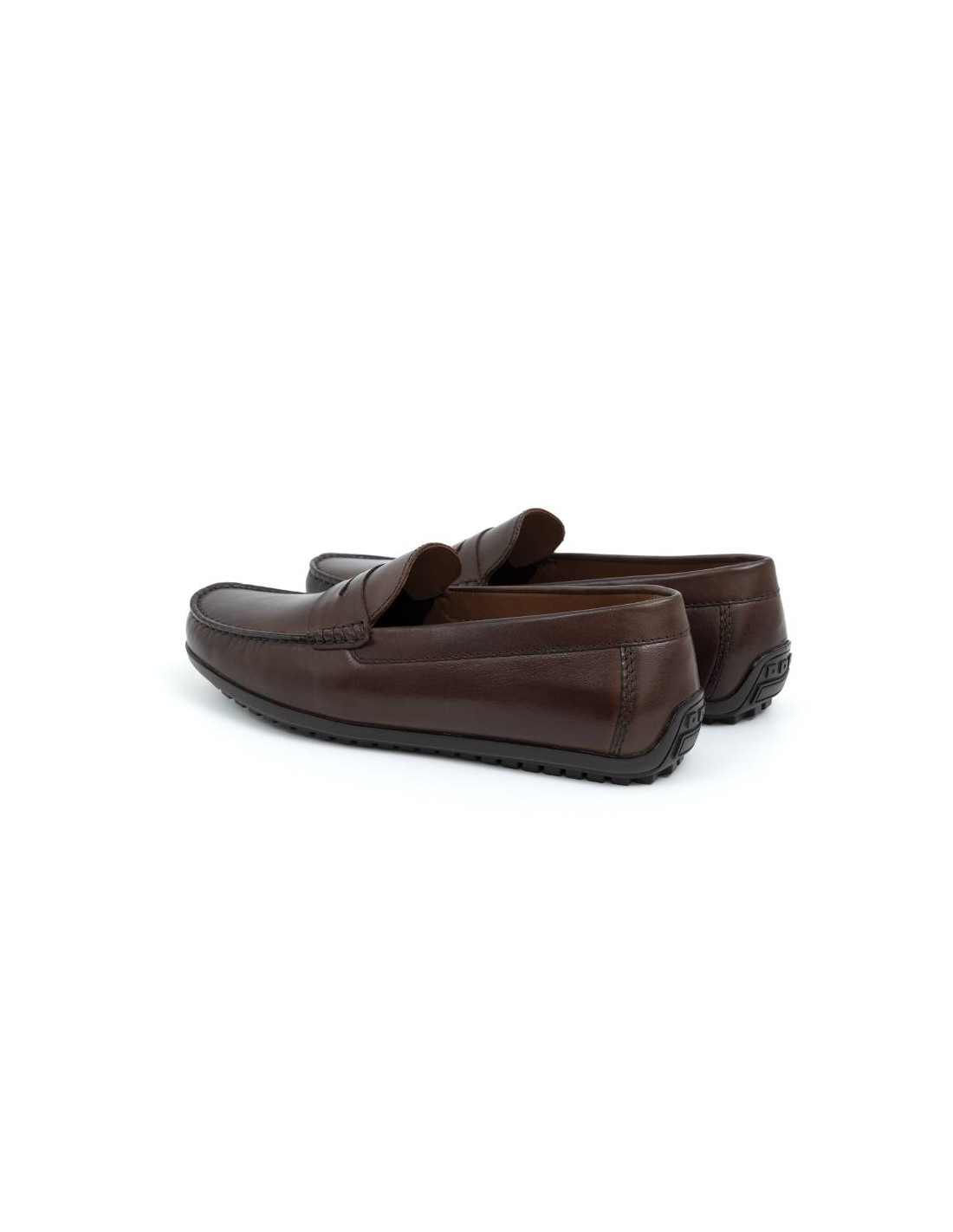 ortiz & reed Mocasín de piel con antifaz color marrón MILED-BROWN Último día