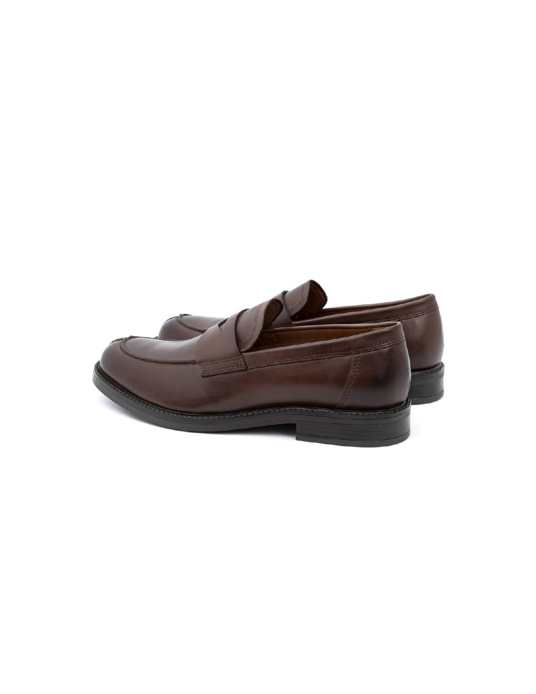 ortiz & reed Mocasín de piel con antifaz color marrón PADILOR-BROWN Precio de fábrica