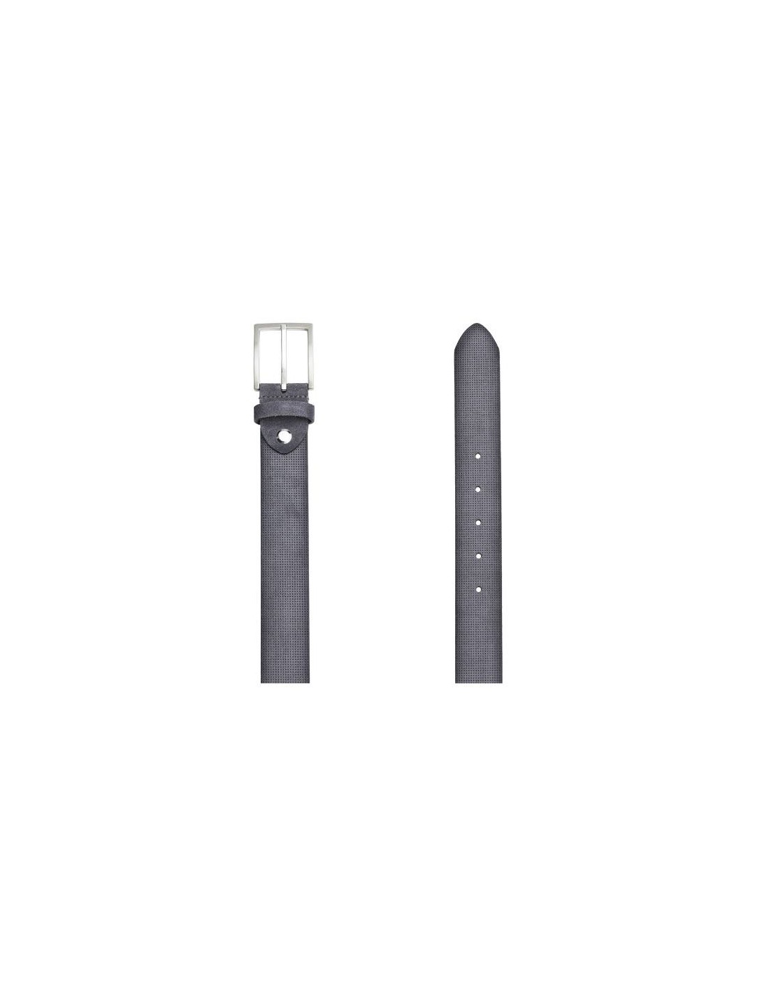 ortiz & reed Cinturón de ante construcción alomada color gris B-SORT-GREY Promoción por tiempo limitado