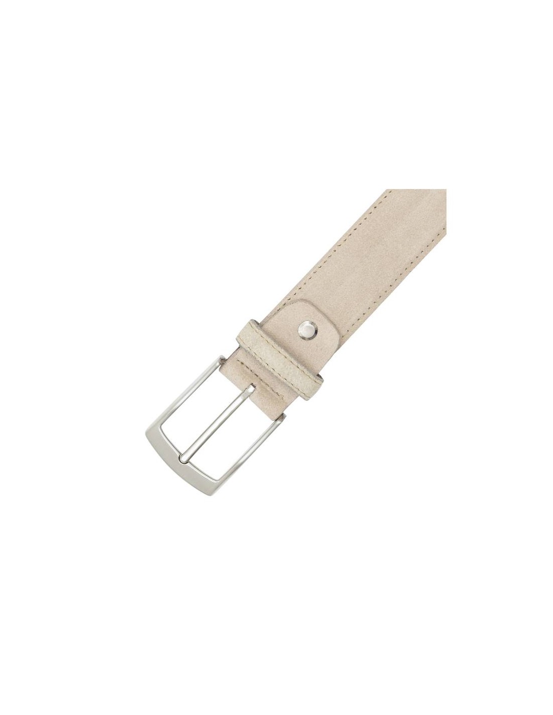 ortiz & reed Cinturón de ante cosido artesano color beige B-SAKTER-BEIGE Promoción trimestral