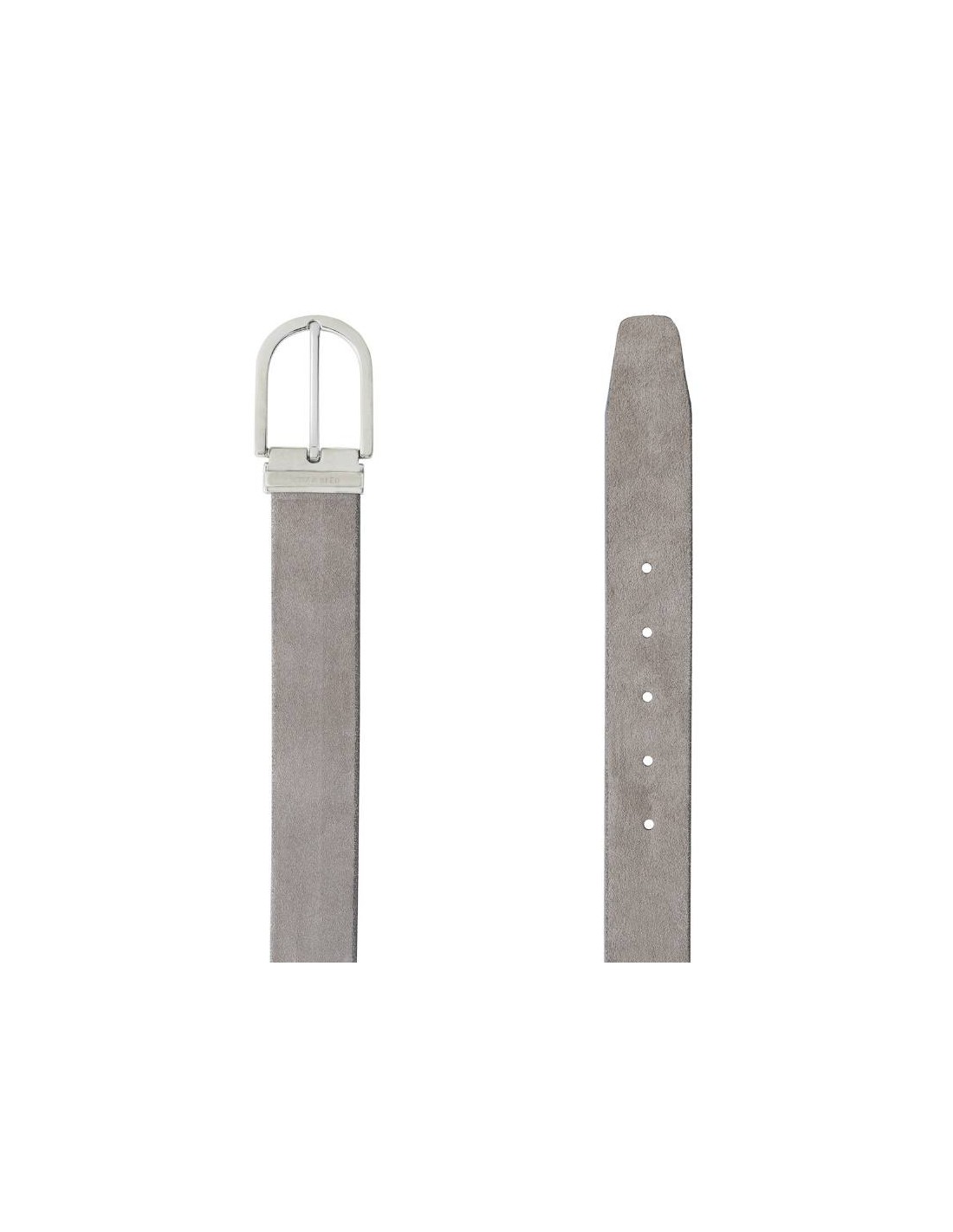 ortiz & reed Cinturón de ante liso color gris En oferta